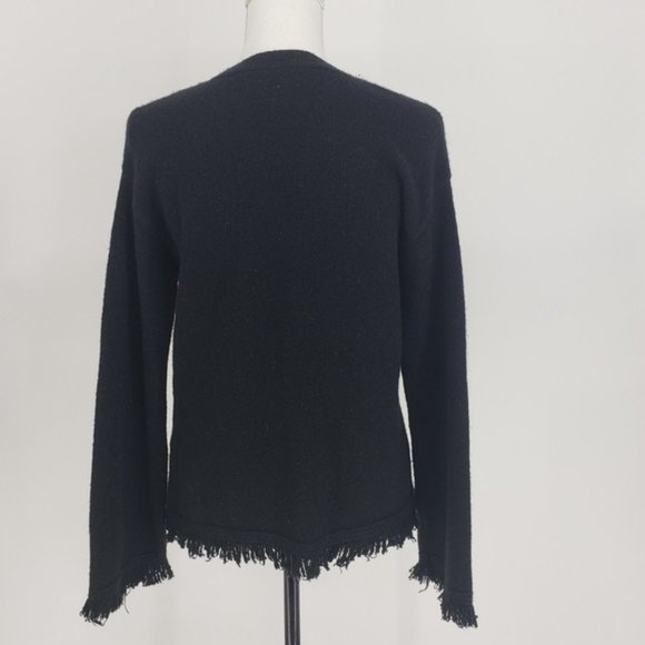 Anthropologie | NWT Joy Fringed V-Neck Sweater - Picture 11 of 13